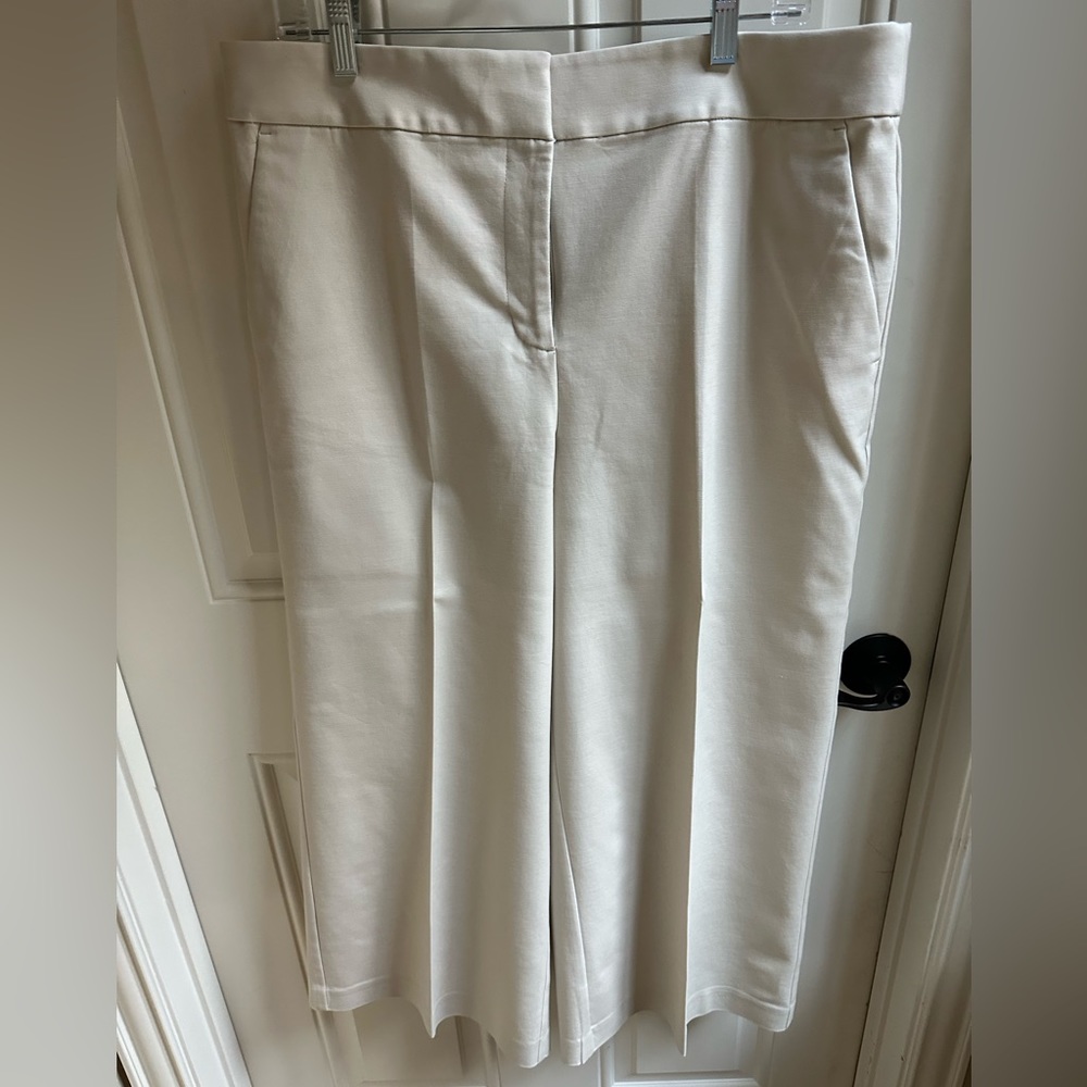 Loft Cropped Wide-Leg Pants